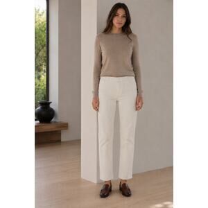 The Row Cream Corduroy Pants Size 4 Small Wale Quiet Luxury Estimate Size 6-8